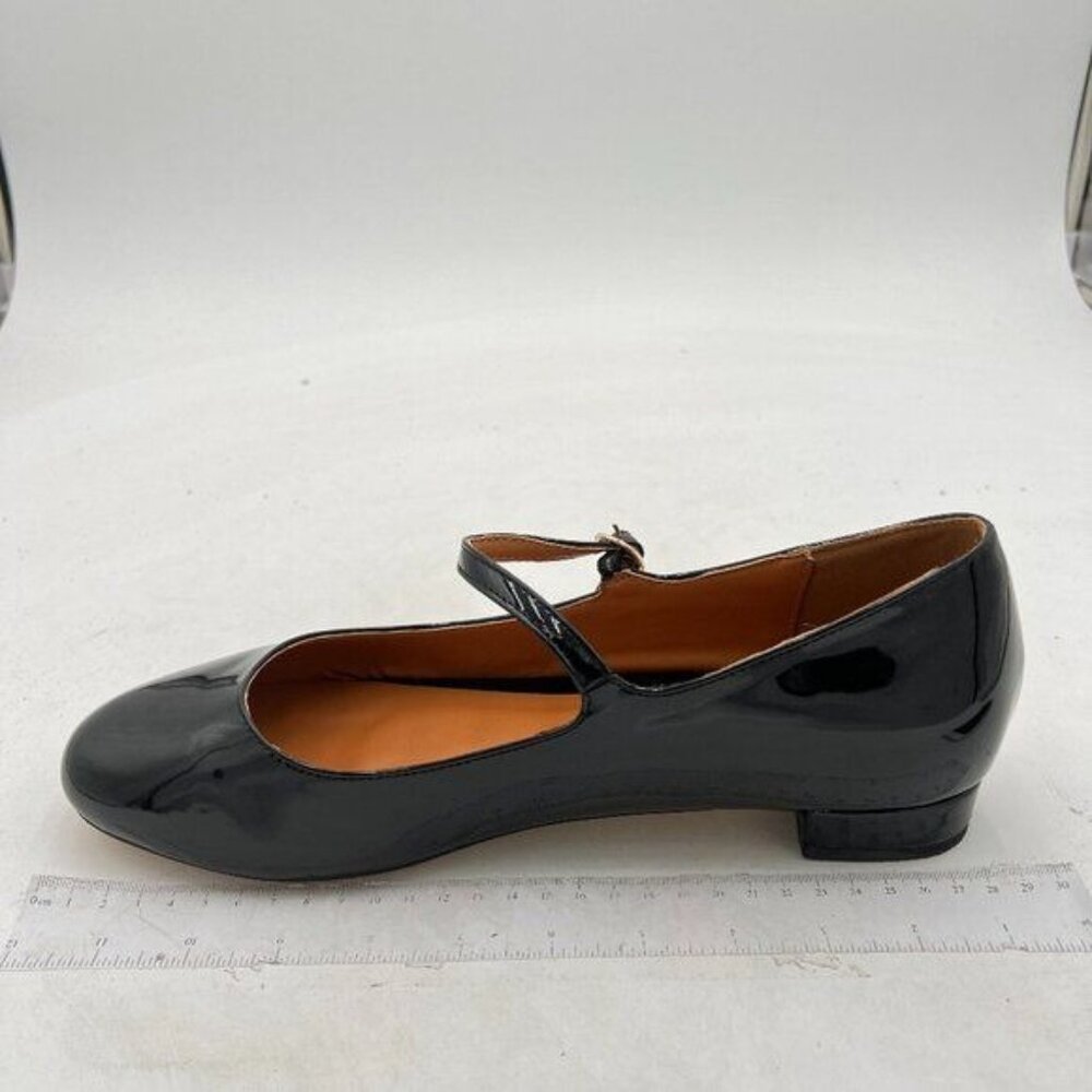 Women's Mary Jane Fashion Square Toe Easy Buckle Low Heel Slip On Flats